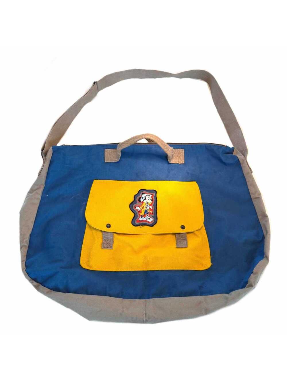 Vintage Walt Disney Company Huge Crossbody Messenger Style Bag – Blue & Yellow